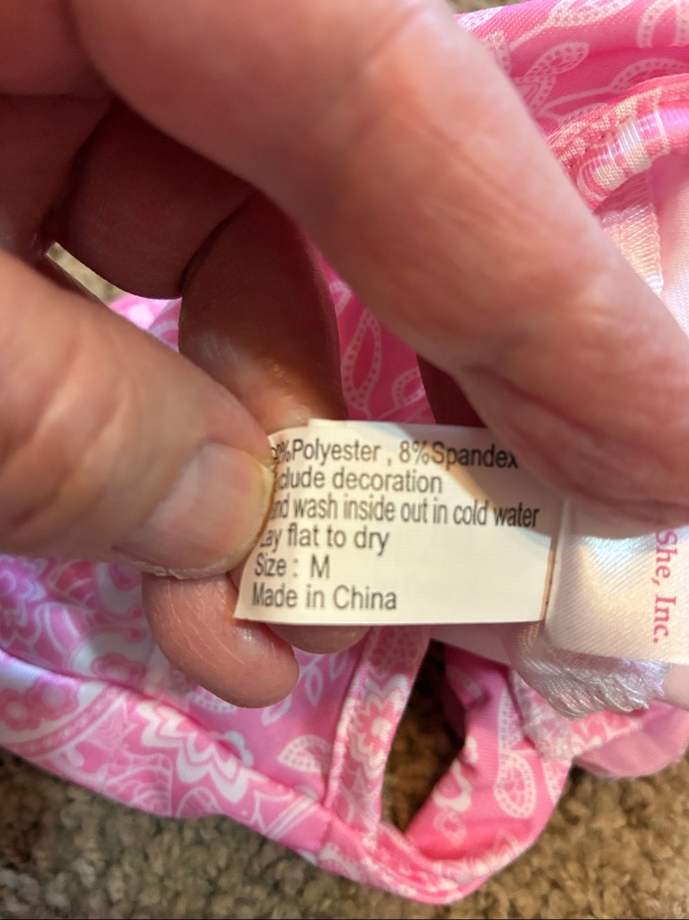Dog dress Pink Floral Pet Halter Dress with Flower.Size Medium. - Picture 8 of 8